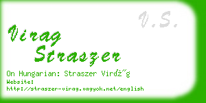virag straszer business card
